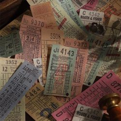 100 Sheets Vintage Ticket Journal